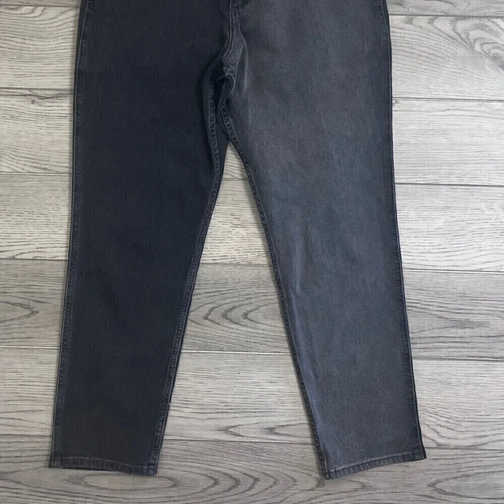 Hollister Size 27 Curvy High Rise Colorblock Black Cotton Denim Mom Jeans Y2K